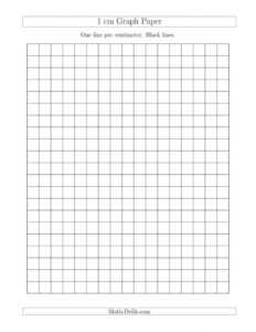 1 Cm Graph Paper With Black Lines (A) with regard to 1 Cm Graph Paper Template Word
