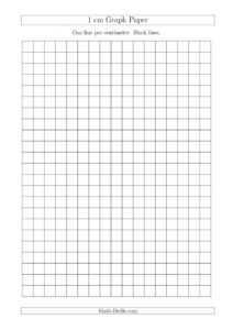 1 Cm Graph Paper With Black Lines (A4 Size) (A) with 1 Cm Graph Paper Template Word