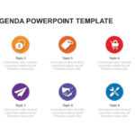 10 & 15 Point Agenda Template For Powerpoint And Keynote With Powerpoint 2013 Template Location