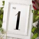10 Sets Of Free, Printable Wedding Table Numbers Within Table Number Cards Template