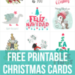 122 Free Printable Christmas Cards For 2020 With Regard To Print Your Own Christmas Cards Templates