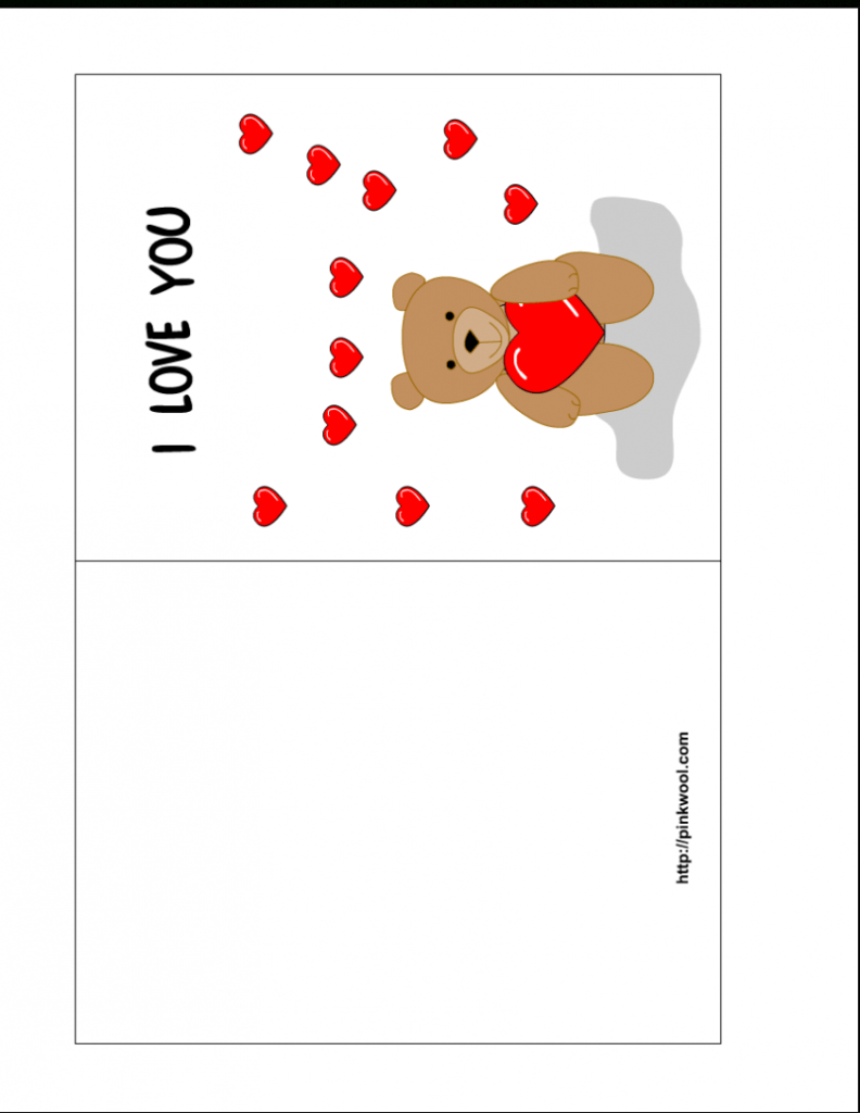 13 Free Card Templates For Printing Images - Valentine'S Day intended for Template For Cards To Print Free