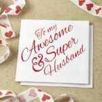 15 Elegant Wedding Anniversary Cards For Husband – Sang Maestro Throughout Word Anniversary Card Template