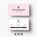 20 Examples Of A Stylish Business Card Photoshop Template Inside Photoshop Name Card Template