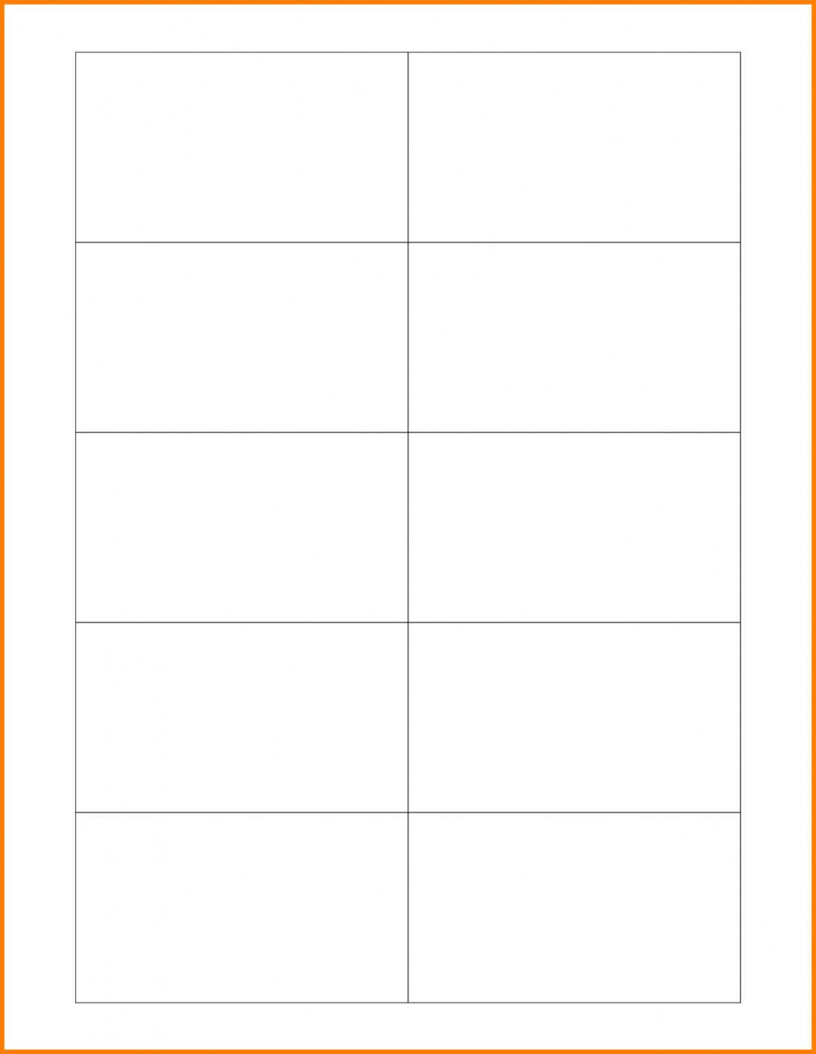 Printable Business Card Template Word