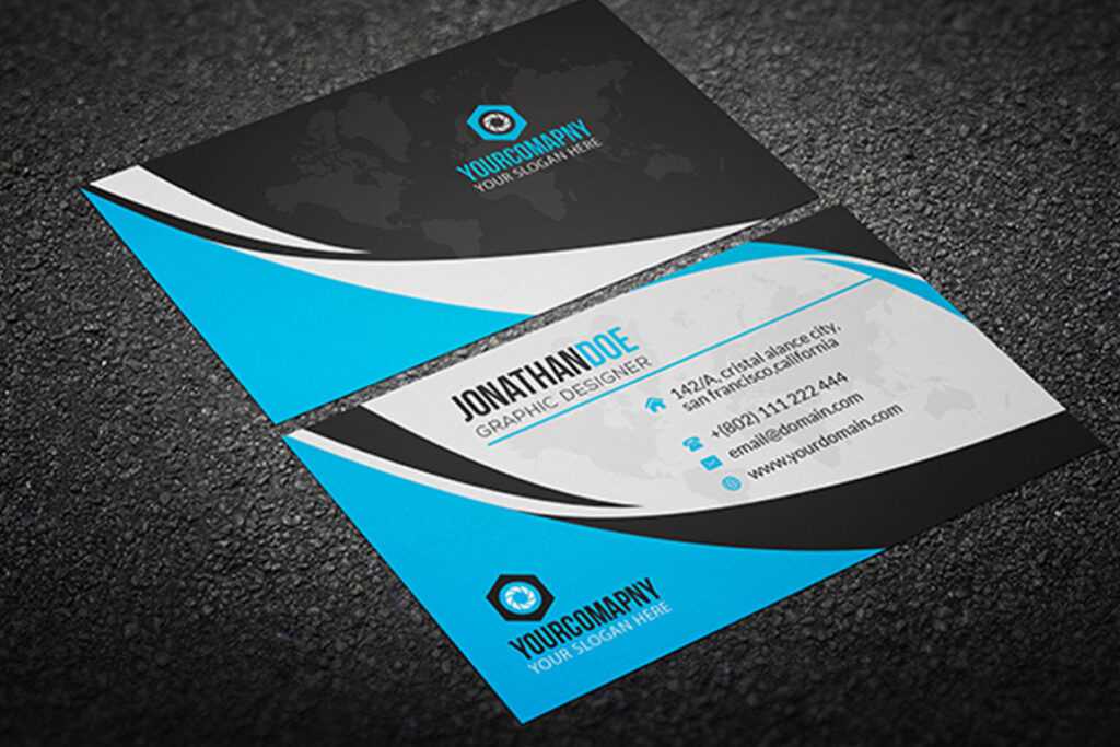 200 Free Business Cards Psd Templates ~ Creativetacos inside Visiting Card Psd Template