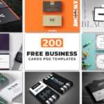 200 Free Business Cards Psd Templates ~ Creativetacos Pertaining To Real Estate Business Cards Templates Free