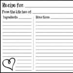 21+ Free Recipe Card Template – Word Excel Formats Throughout Restaurant Recipe Card Template