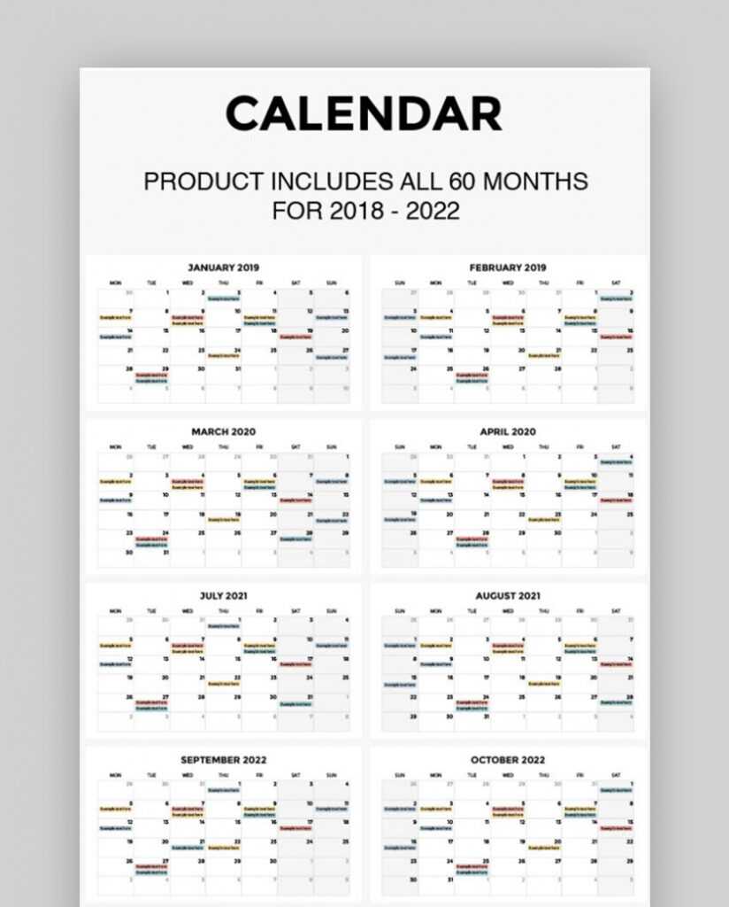 25 Best Powerpoint Calendar Template Ppt Designs (For 2020 Within