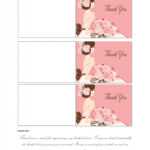 30+ Free Printable Thank You Card Templates (Wedding Within Template For Baby Shower Thank You Cards