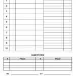 33 Printable Baseball Lineup Templates [Free Download] ᐅ within Softball Lineup Card Template