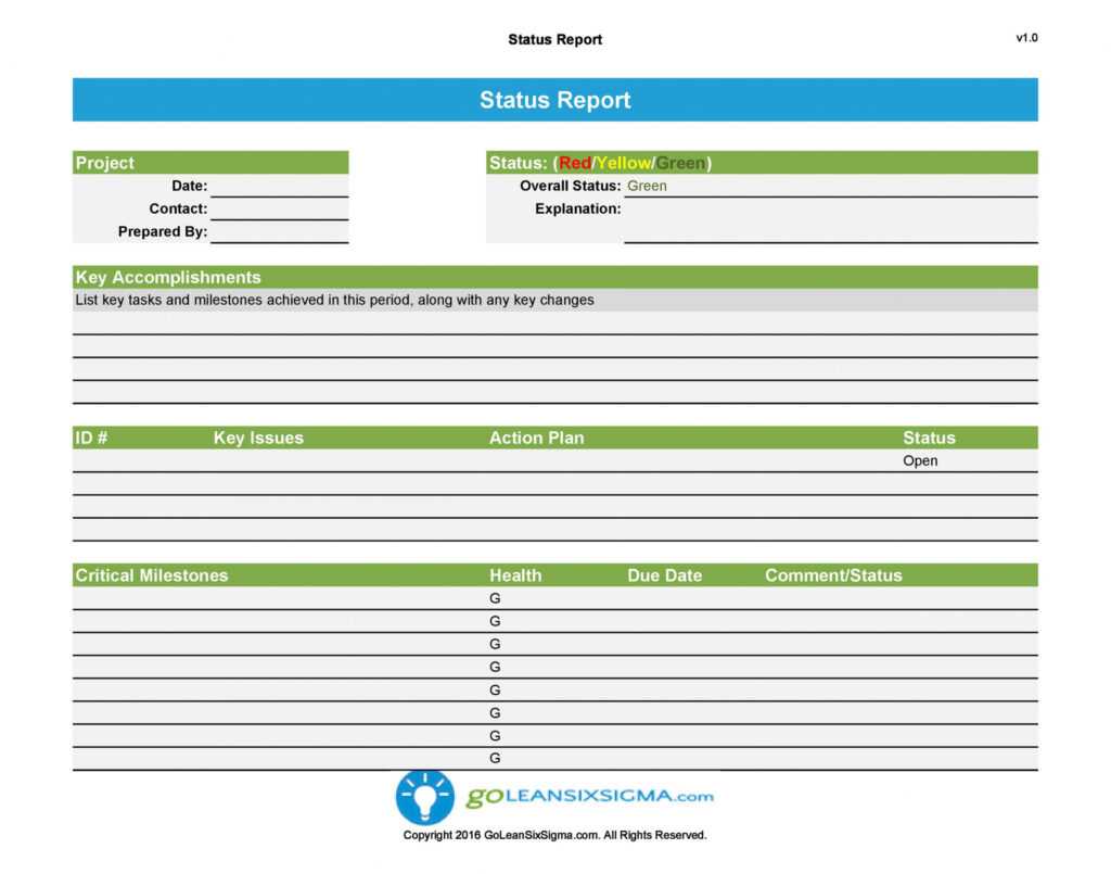 40+ Project Status Report Templates [Word, Excel, Ppt] ᐅ Within Weekly ...