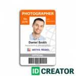 46 The Best Official Id Card Template Download By Official With Photographer Id Card Template