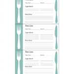 47 Free Recipe Card Templates (Word, Google Docs With Restaurant Recipe Card Template