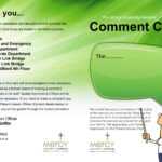 50 Printable Comment Card & Feedback Form Templates ᐅ With Survey Card Template