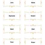 50 Printable Place Card Templates (Free) ᐅ Templatelab Throughout Wedding Place Card Template Free Word