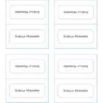 50 Printable Place Card Templates (Free) ᐅ Templatelab With Tent Name Card Template Word