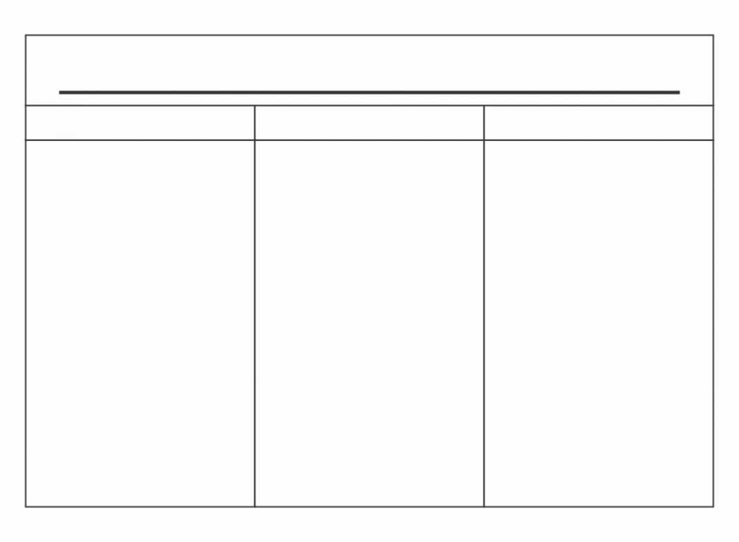 3 Column Word Template Creative Inspirational Template Examples