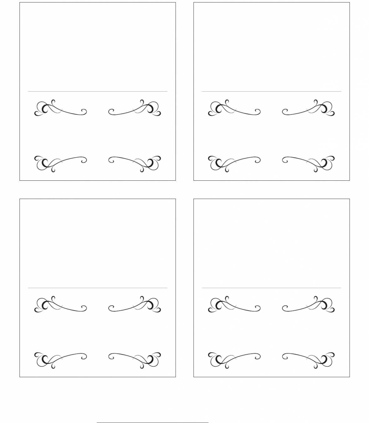 Table Place Card Template Free Download Creative Inspirational