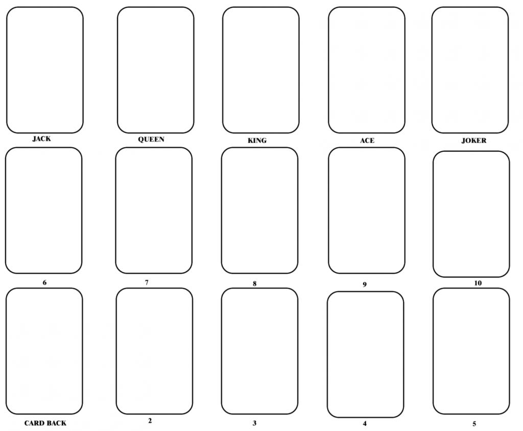 8 Best Blank Playing Card Printable Template For Word With Word Cue