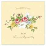 8 Free, Printable Condolence And Sympathy Cards With Sympathy Card Template