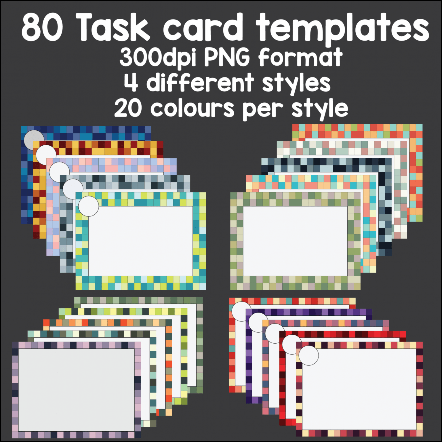 80 Task Card Templates for Task Card Template – Creative Inspirational ...