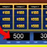 9 Steps To Make Jeopardy Powerpoint Game Scoreboard! Pertaining To Jeopardy Powerpoint Template With Score