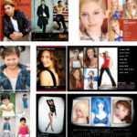 Acting Dancing Modeling Post Card Zed Card Business Card In Zed Card Template