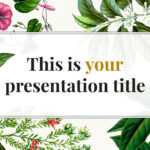 Amazing Botanical. Free Powerpoint Template & Google Slides In Pretty Powerpoint Templates