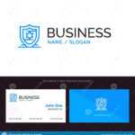American, Protection, Shield Blue Business Logo And Business regarding Shield Id Card Template