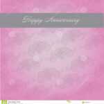 Anniversary Template Stock Vector. Illustration Of Shapes Throughout Template For Anniversary Card