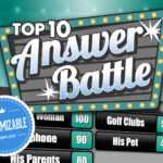 Answer Battle Powerpoint Template With Automatic Scoreboards Pertaining To Family Feud Game Template Powerpoint Free