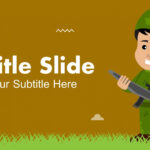 Army Kids Presentation Template | Slides Backgrounds Within Powerpoint Templates War