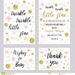 Baby Shower Girl Templates Twinkle Twinkle Little Star Text For Template For Baby Shower Thank You Cards