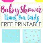 Baby Shower Thank You Cards Free Printable With Regard To Thank You Card Template For Baby Shower
