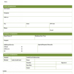 Banquet Hall Reservation Form | Templates At Throughout Table Reservation Card Template