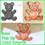 Bear Pop Up Card Tutorial | Craftulate Pertaining To Teddy Bear Pop Up Card Template Free