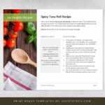 Best Recipe Card For Word With Outstanding Design - Used To Tech intended for Recipe Card Design Template