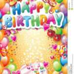 Birthday Card Template Free ~ Addictionary Within Photoshop Birthday Card Template Free