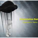 Black Cloud Depression Powerpoint Template Ppt Design Inside Depression Powerpoint Template