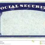 Blank American Social Security Card Stock Photo – Image Of Within Ssn Card Template