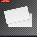 Blank Business Cards On Transparent Background Vector Image Inside Transparent Business Cards Template