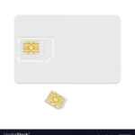 Blank Sim Card Template Realistic Icon Royalty Free Vector With Regard To Sim Card Template Pdf