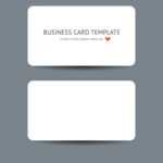 Business Card Blank Template ~ Addictionary For Plain Business Card Template Microsoft Word