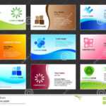 Business Card Template Design Stock Vector – Illustration Of For Template For Calling Card