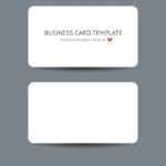 Business Cards Blank Mockup Template Royalty Free Vector Intended For Plain Business Card Template