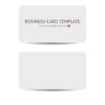 Business Cards Blank Mockup Template Royalty Free Vector Regarding Plain Business Card Template
