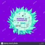 Business Event Invitation Template. Floral Art. Can Be Used Inside Seminar Invitation Card Template