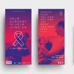 Cancer Charity Dl Card Template – Psd, Ai & Vector – Brandpacks Intended For Sponsor Card Template