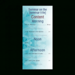 Card Invitation Meeting Program Seminar Blue Free Template For Seminar Invitation Card Template